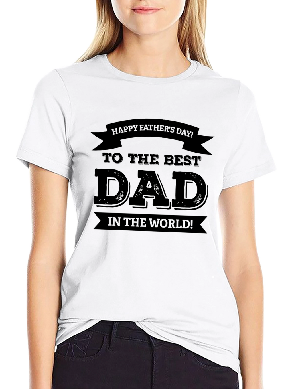 Best Dad Ever Black T-Shirt - Fathers Day Gift