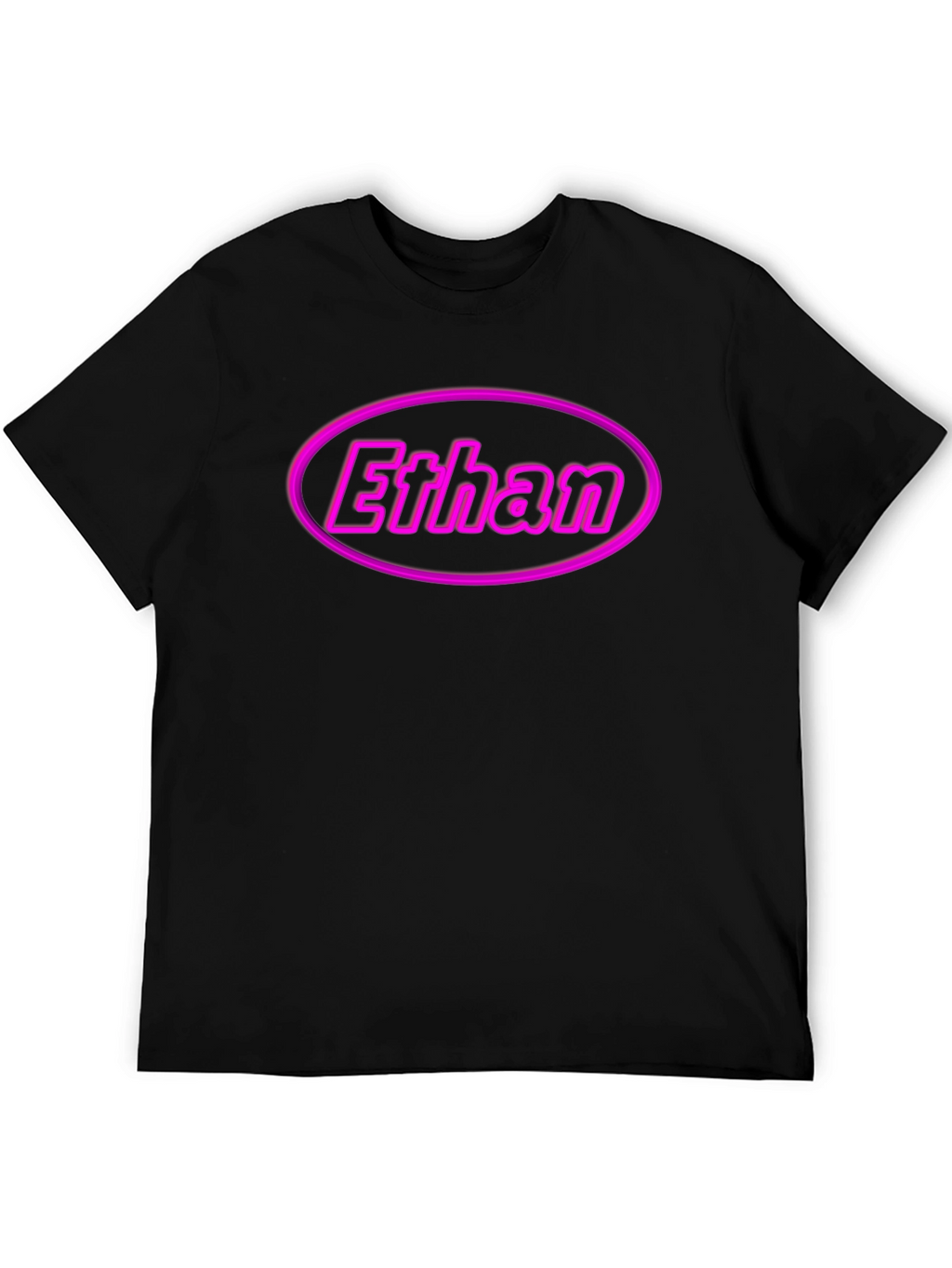 Ethan Custom Name Black T-Shirt
