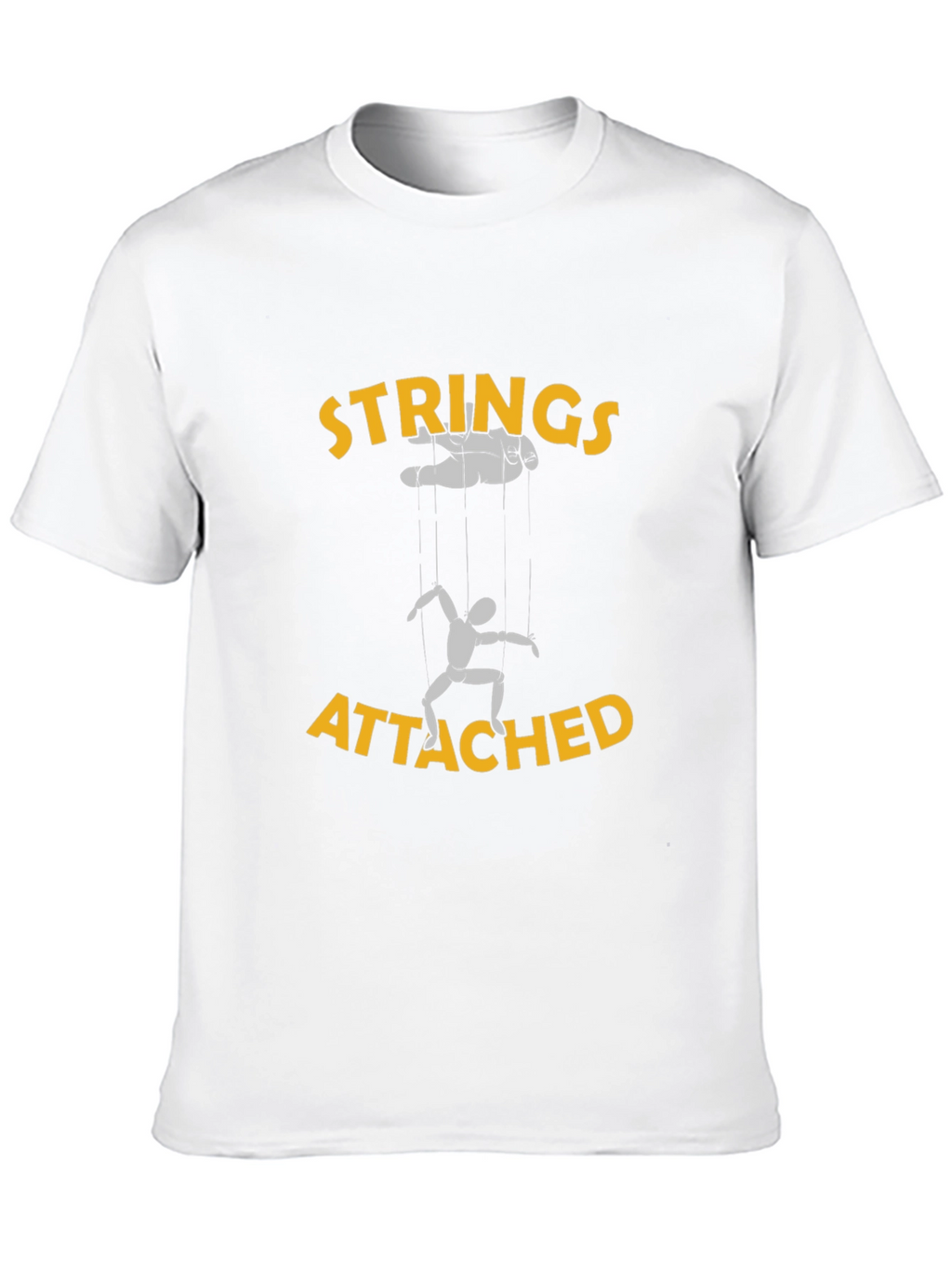 Strings Attached Graphic Tee - Black Cotton