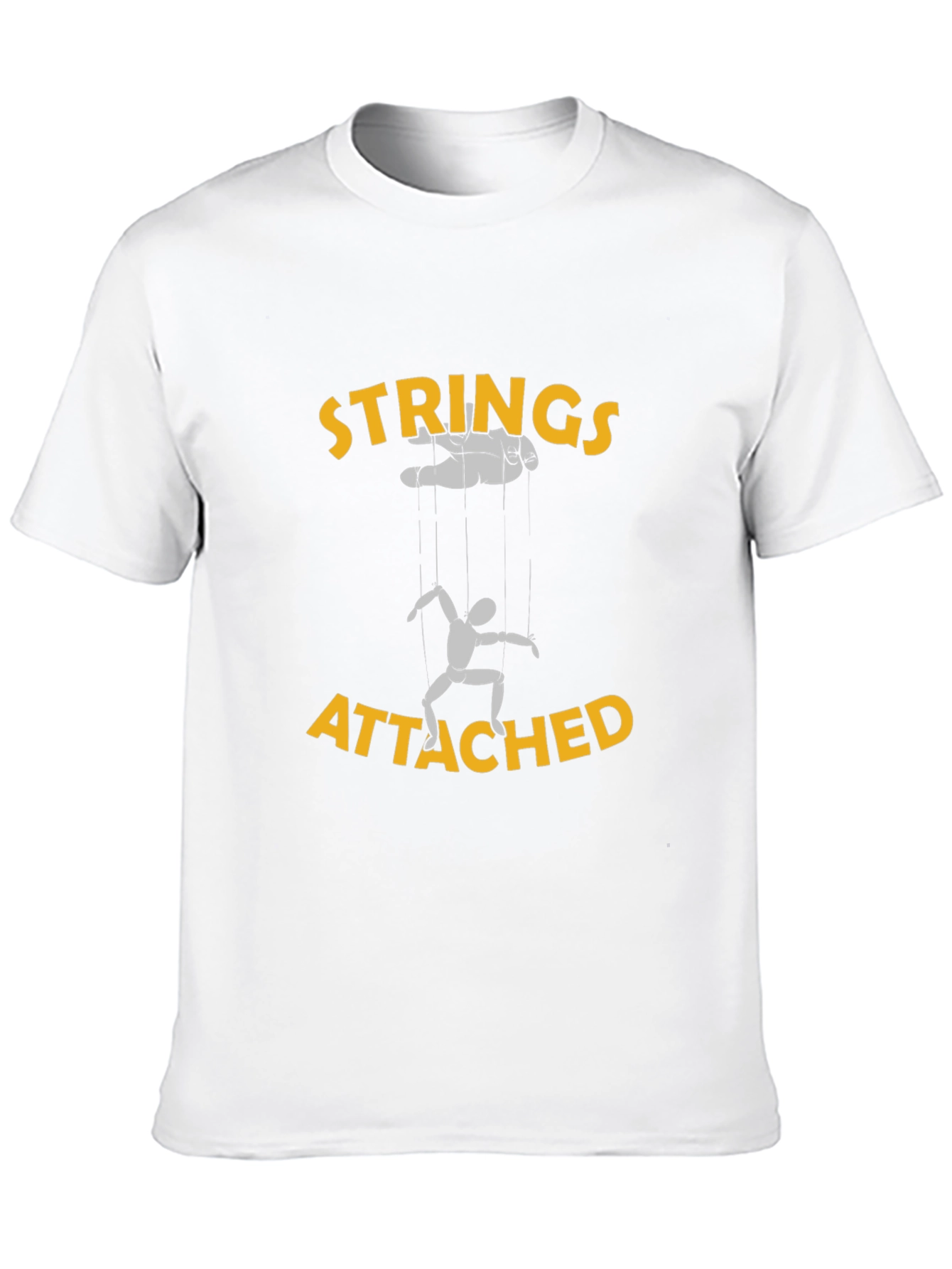 Strings Attached Graphic Tee - Black Cotton
