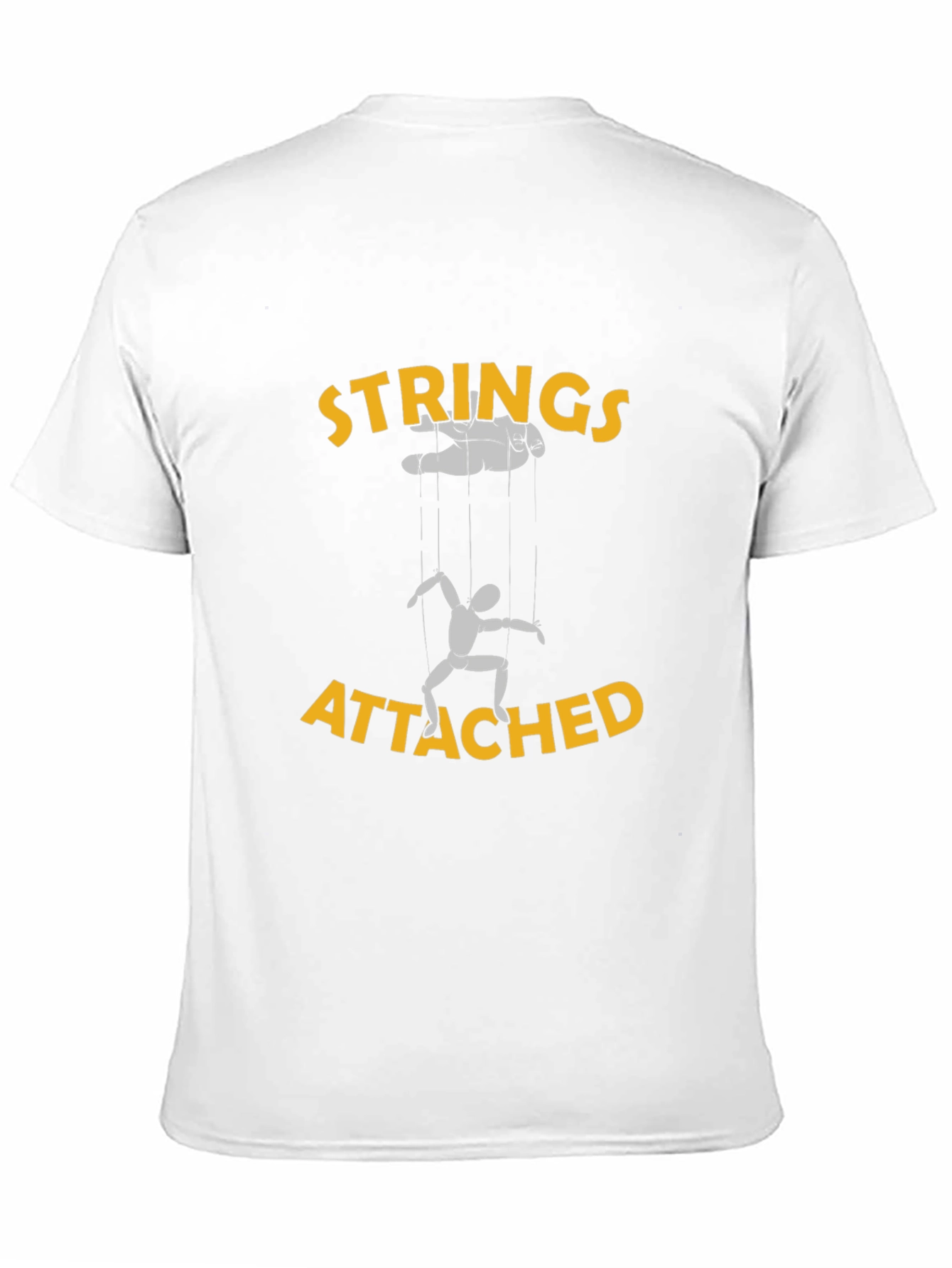 Strings Attached Graphic Tee - Black Cotton