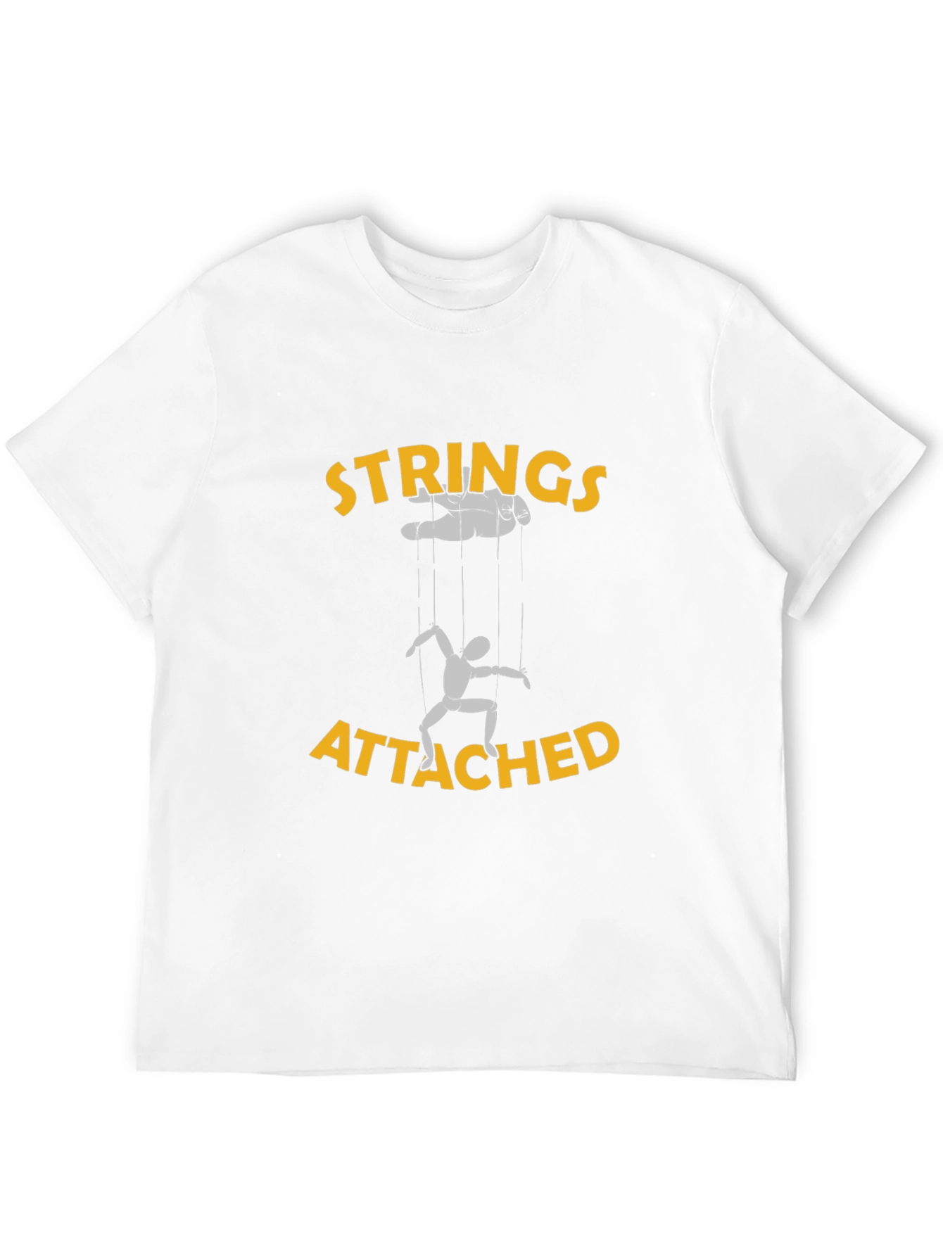 Strings Attached Graphic Tee - Black Cotton