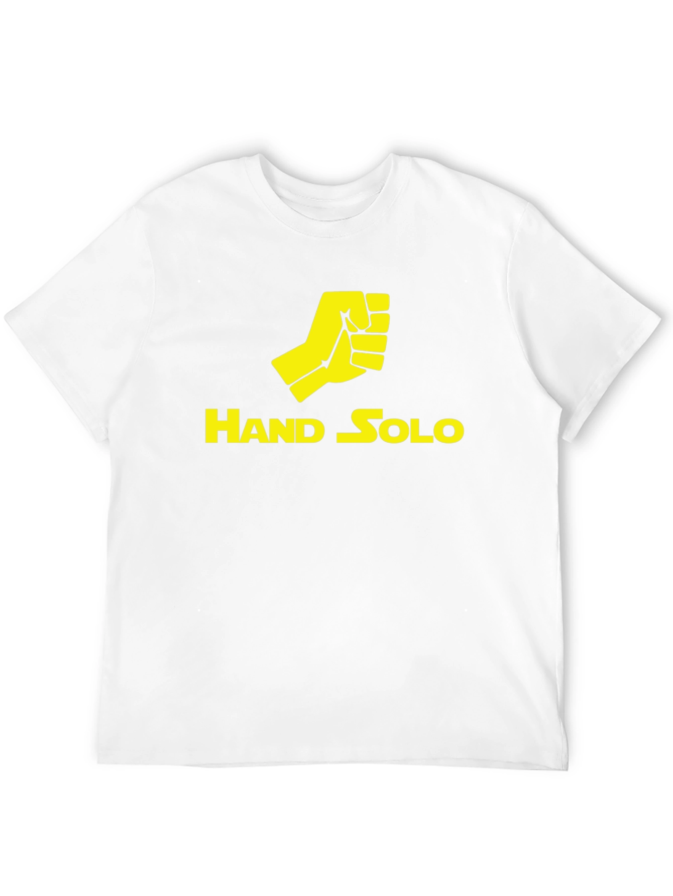 Hand Solo T-Shirt - Black Crew Neck Tee