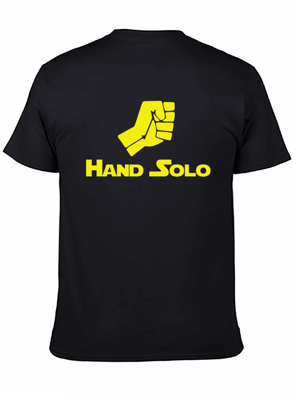 Hand Solo T-Shirt - Black Crew Neck Tee