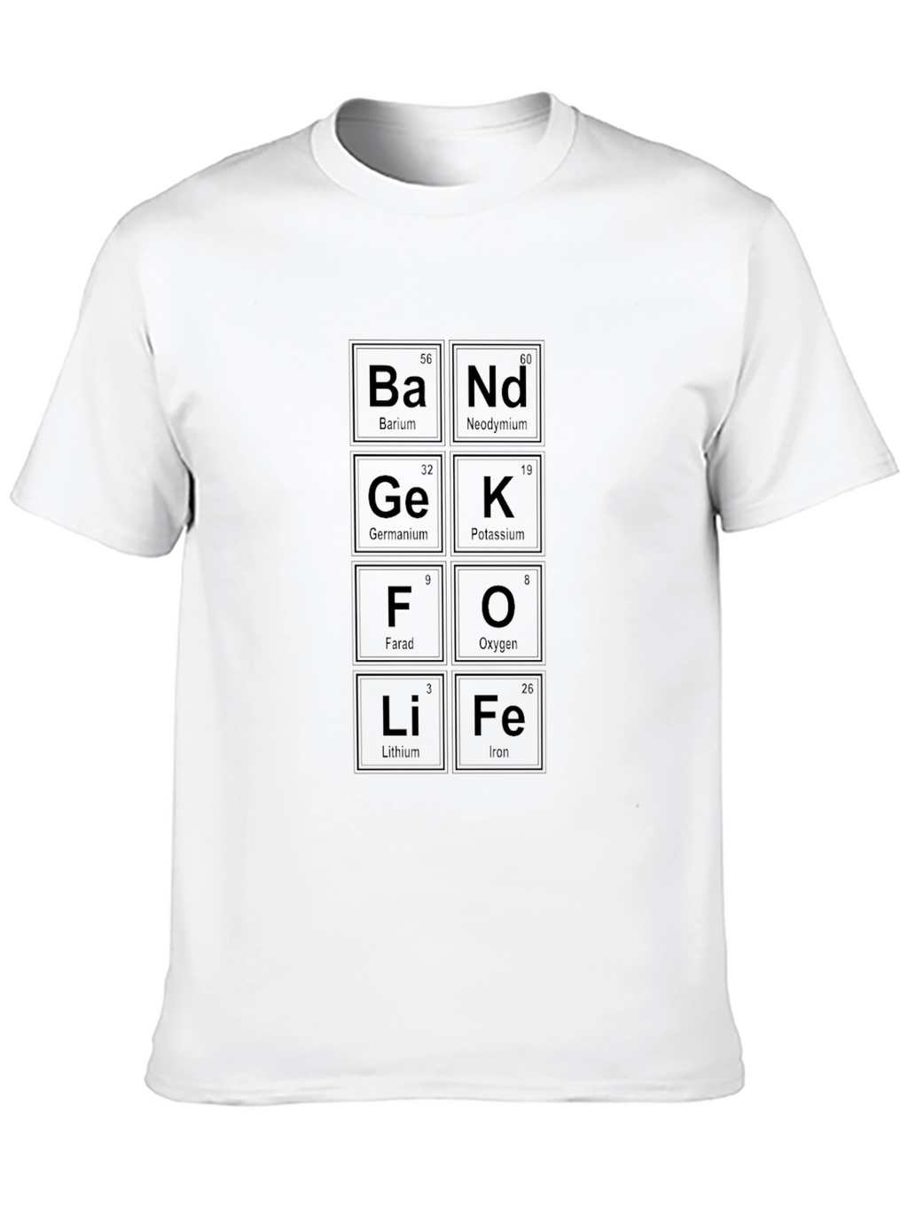 Periodic Table Band Life T-Shirt - Science Geek Tee