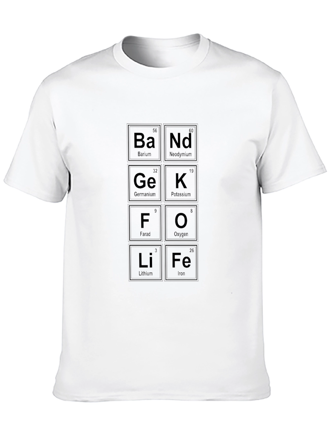 Periodic Table Band Life T-Shirt - Science Geek Tee