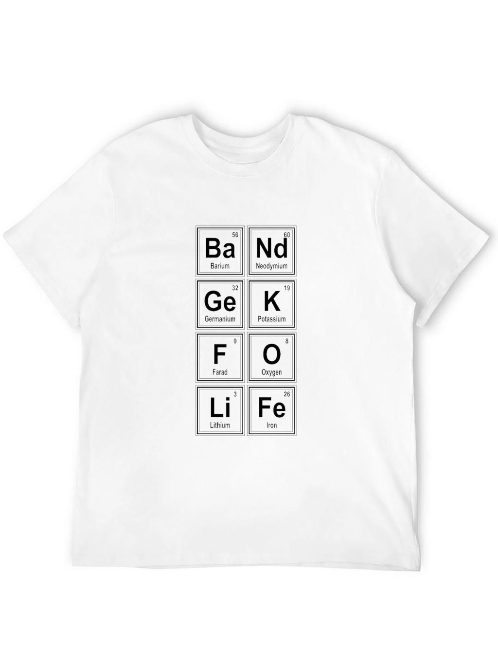 Periodic Table Band Life T-Shirt - Science Geek Tee