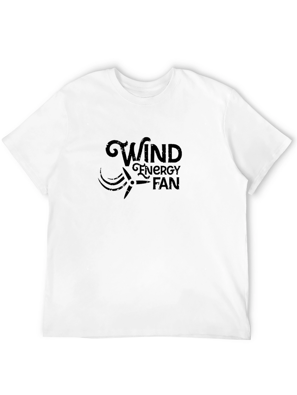 Wind Energy Fan Black T-Shirt