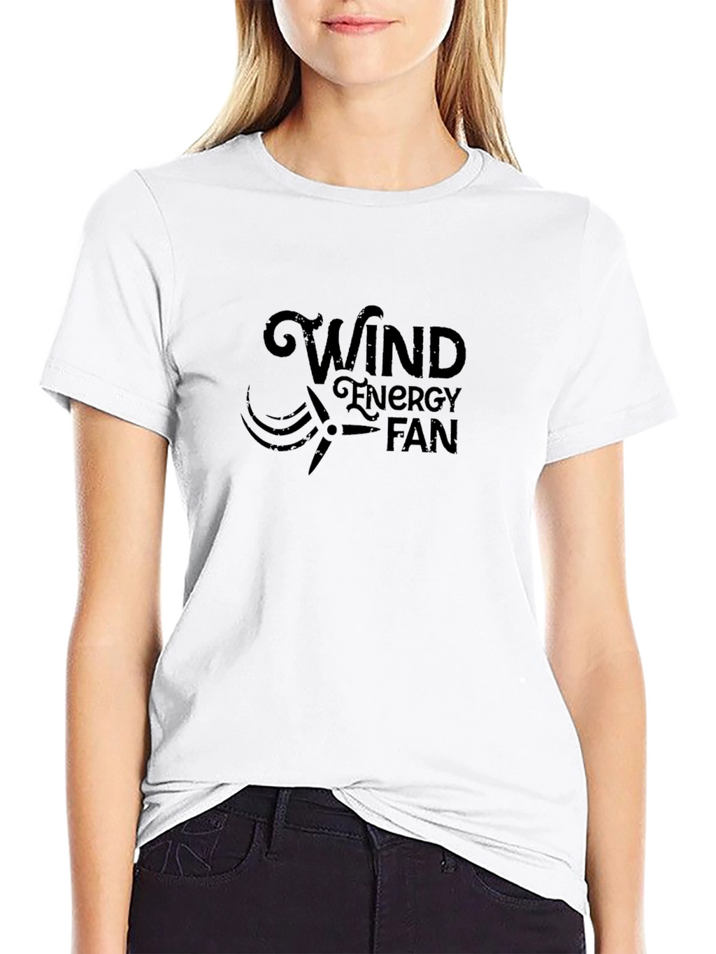 Wind Energy Fan Black T-Shirt