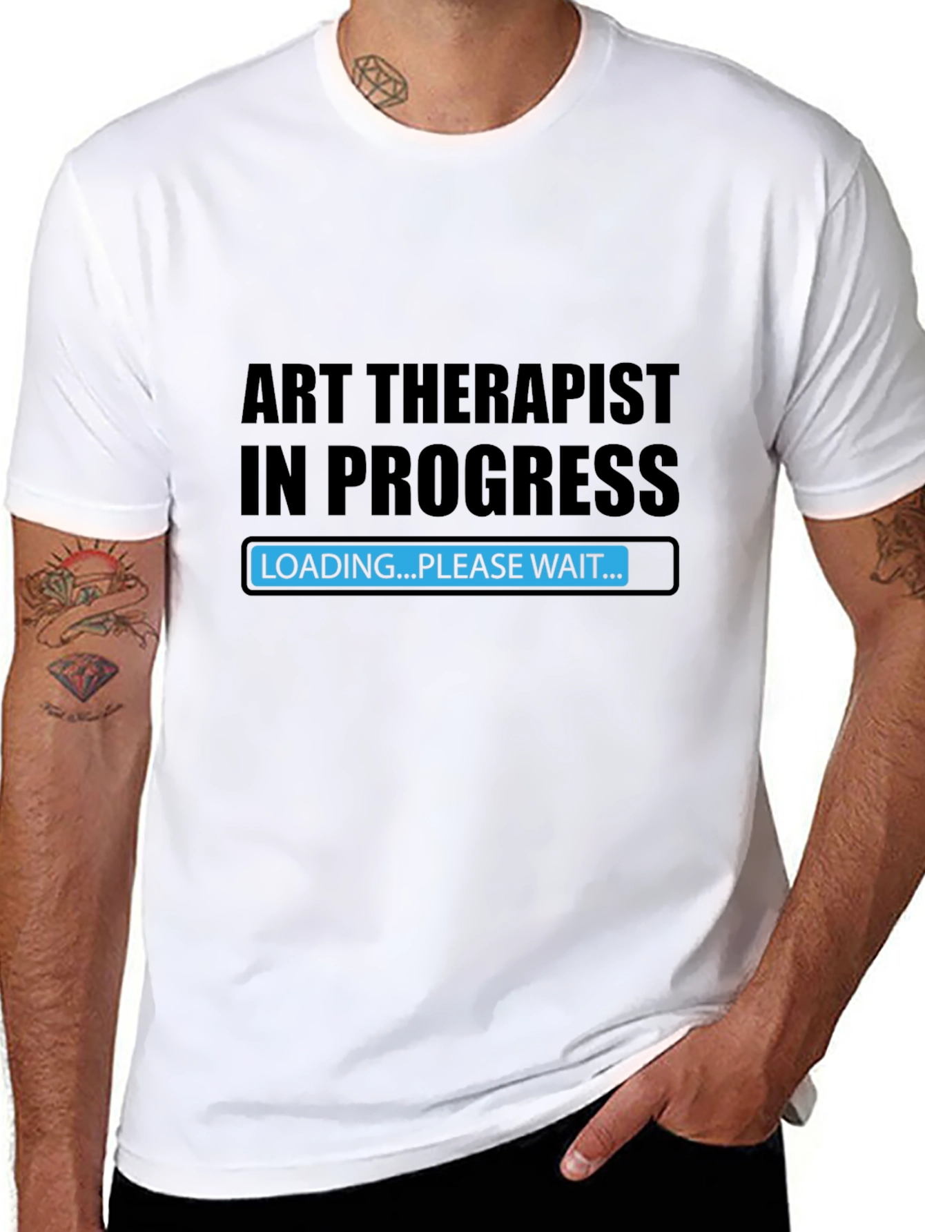 Art Therapist In Progress Black T-Shirt