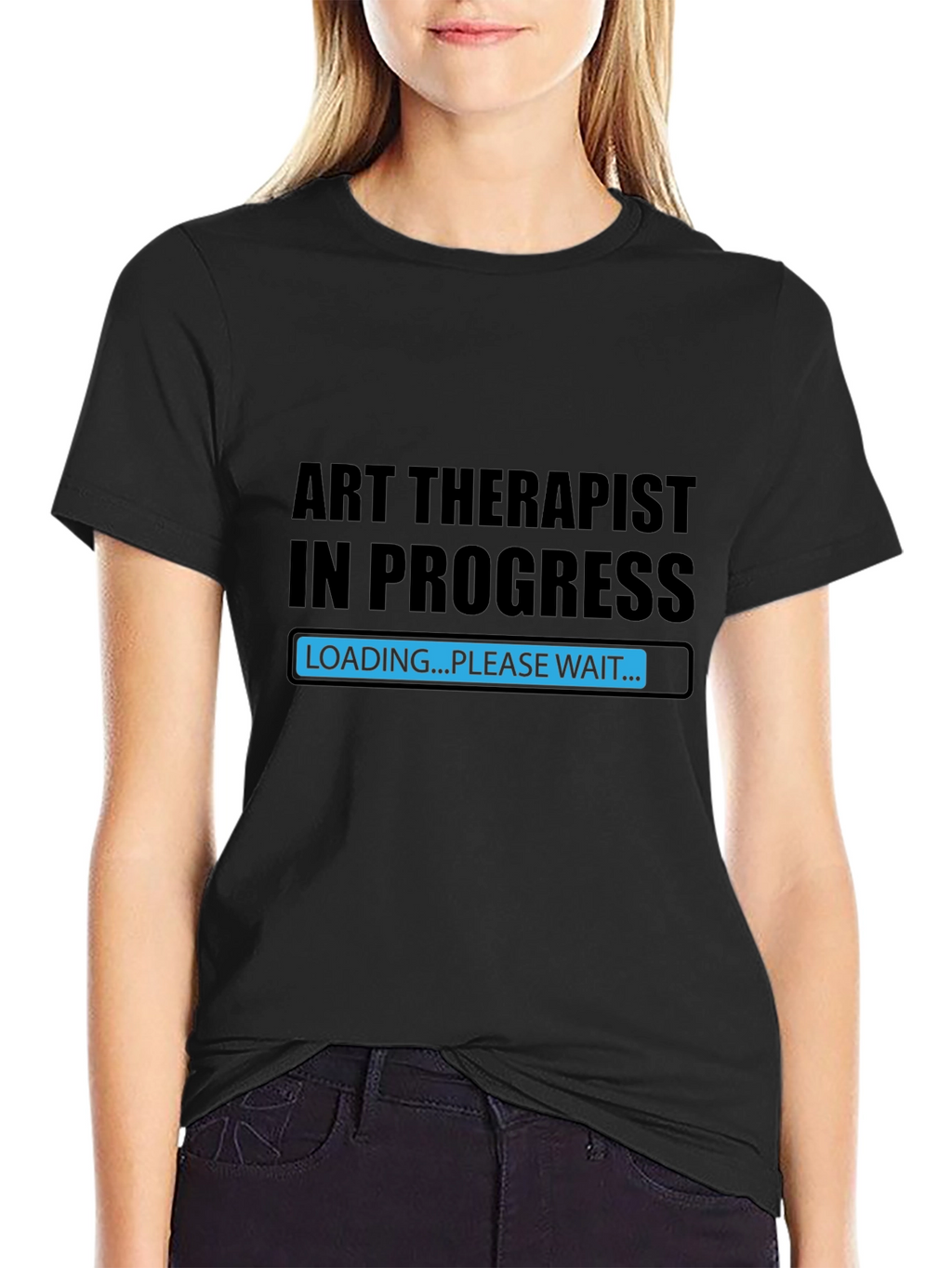 Art Therapist In Progress Black T-Shirt
