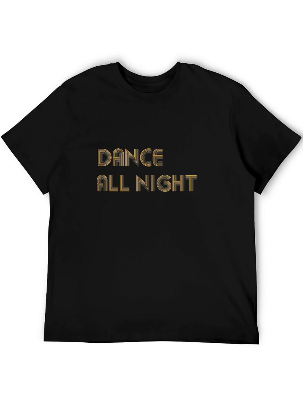 Dance All Night Black Graphic T-Shirt