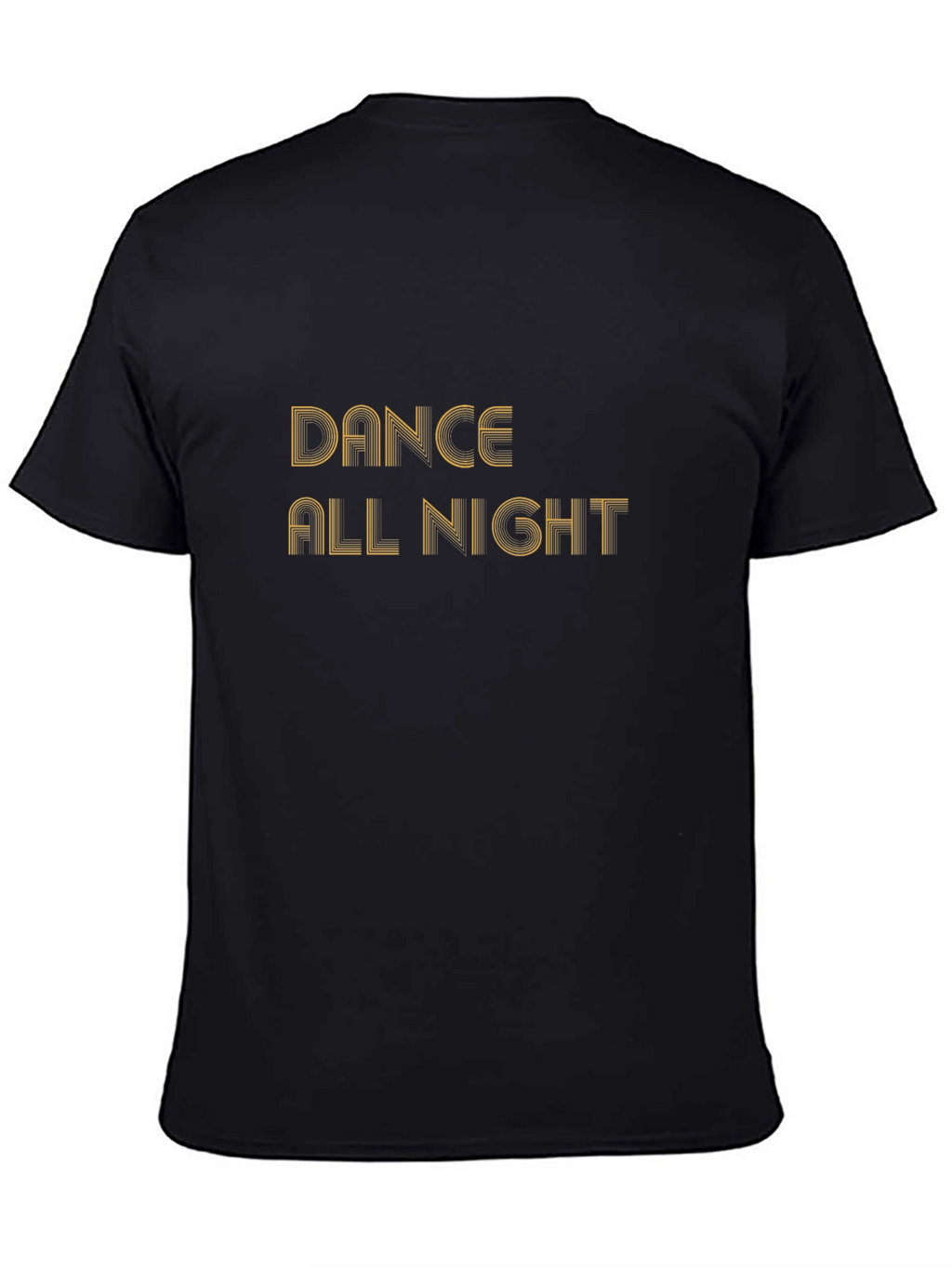 Dance All Night Black Graphic T-Shirt