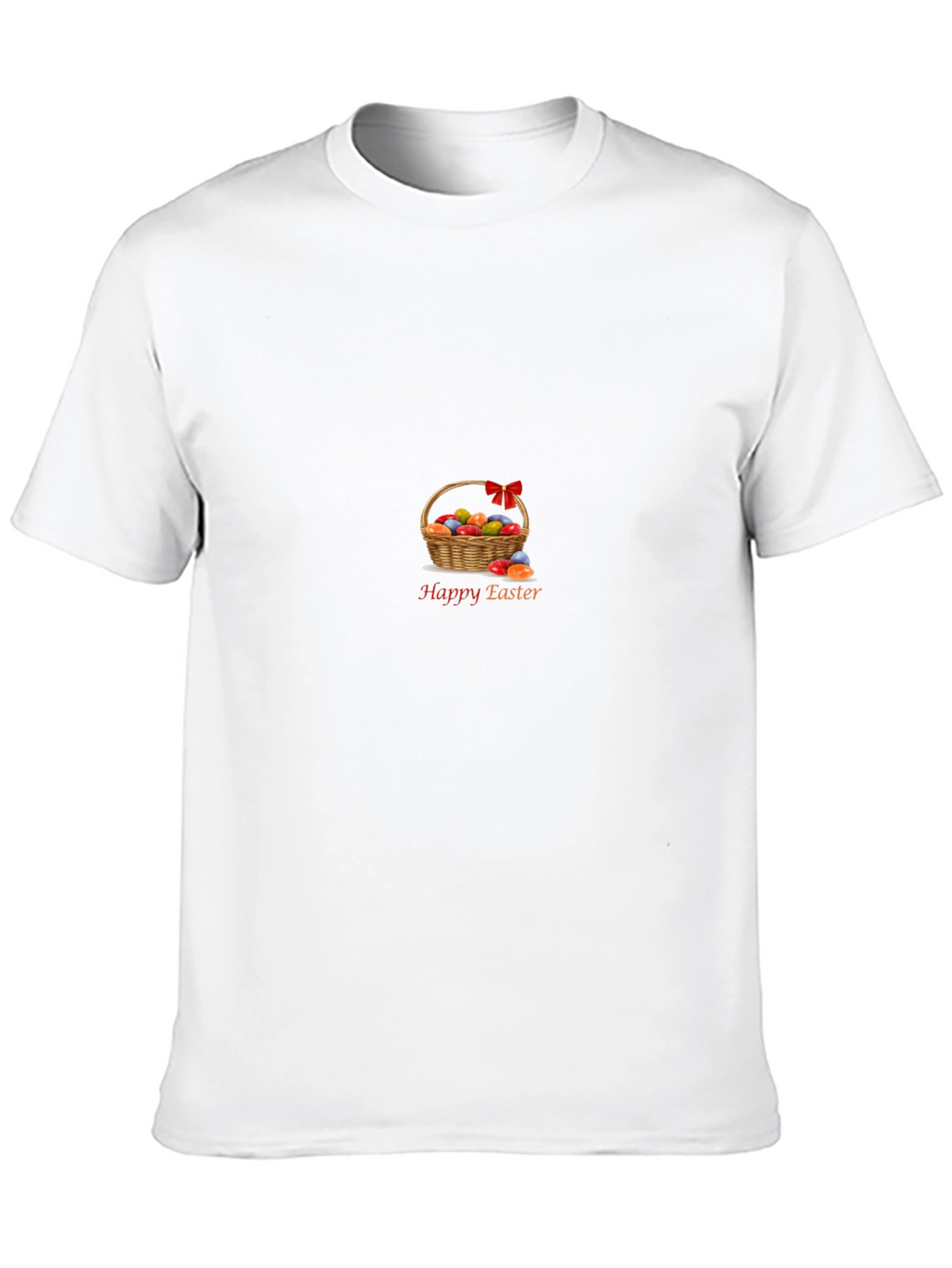 Happy Easter Basket Graphic Tee - Black