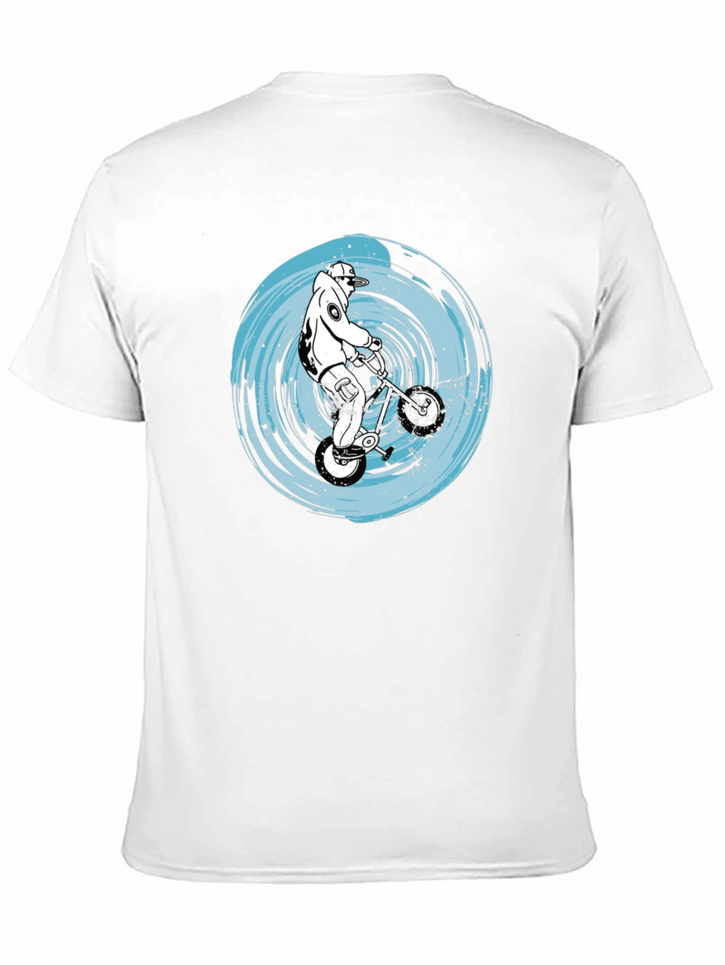 BMX Rider Graphic Tee - Black Cotton Comfort