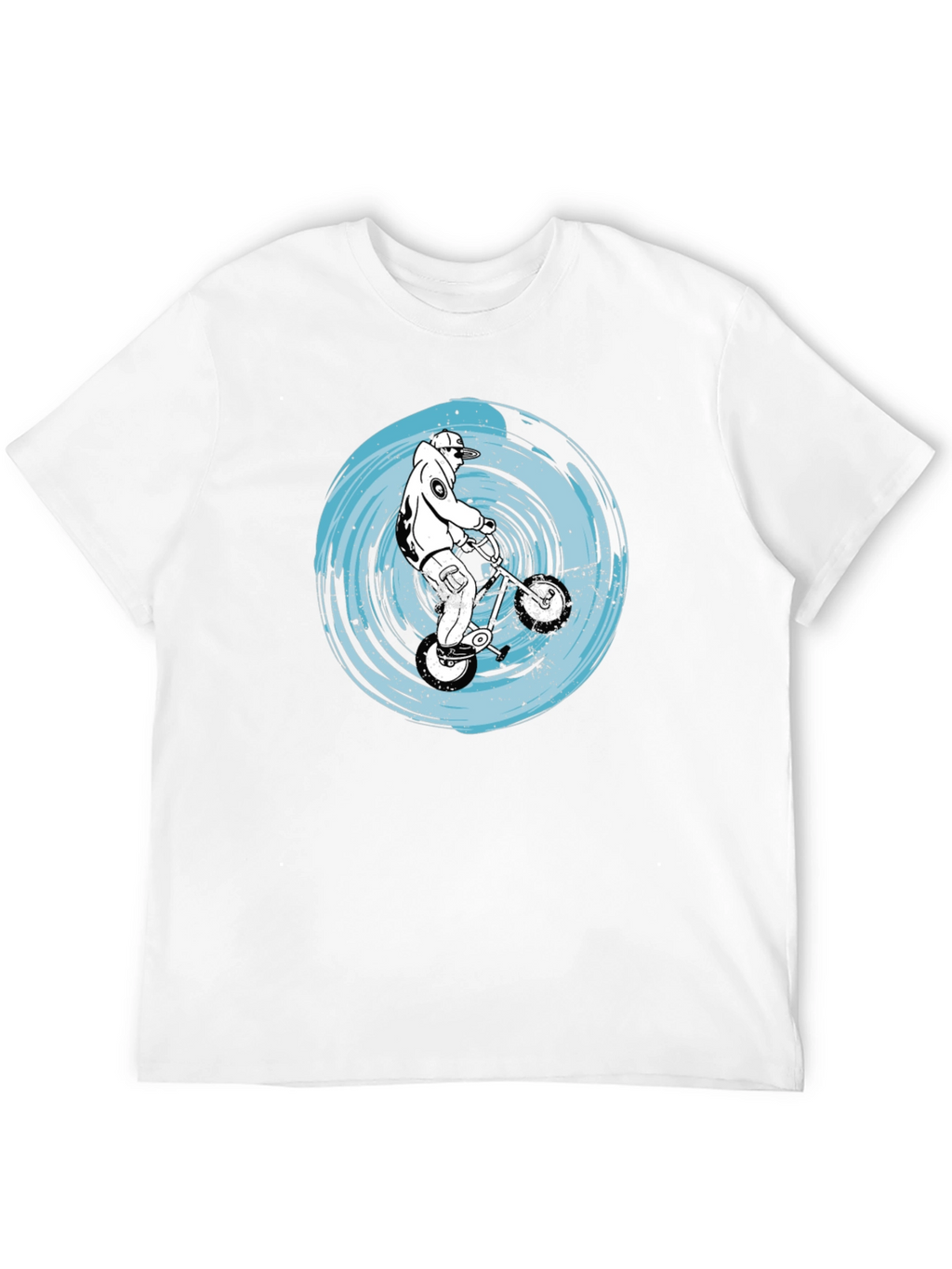 BMX Rider Graphic Tee - Black Cotton Comfort