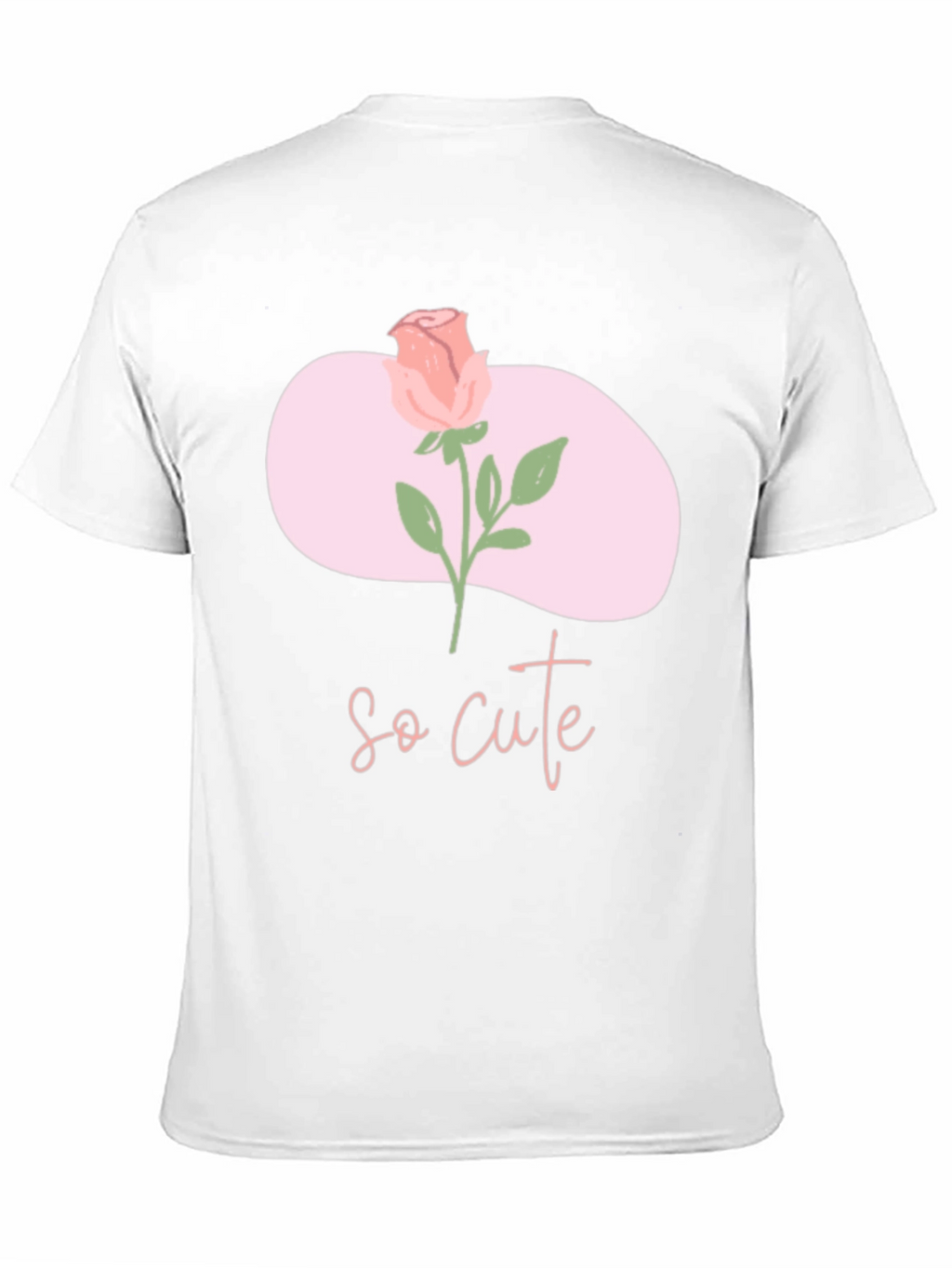 So Cute Rose Graphic Tee - Stylish Comfort