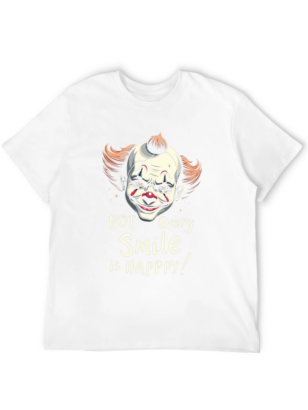 Scary Clown Smile Graphic T-Shirt