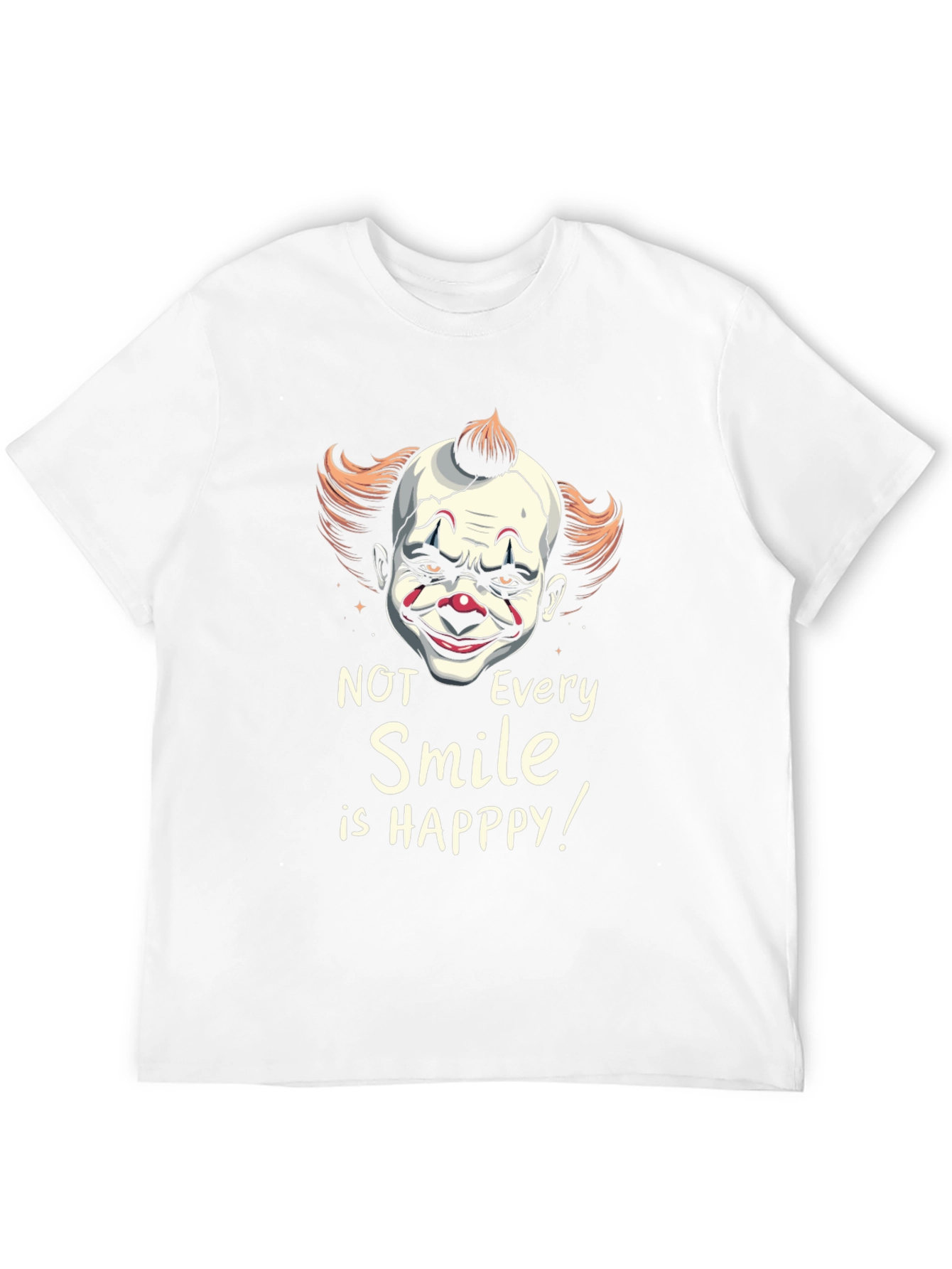 Scary Clown Smile Graphic T-Shirt