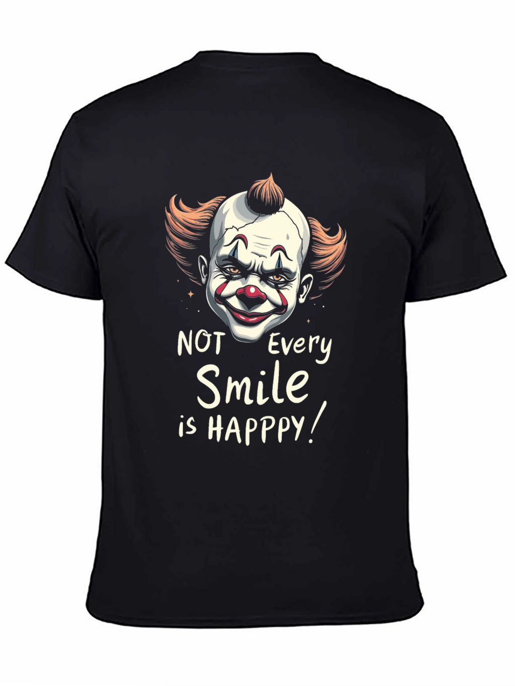 Scary Clown Smile Graphic T-Shirt