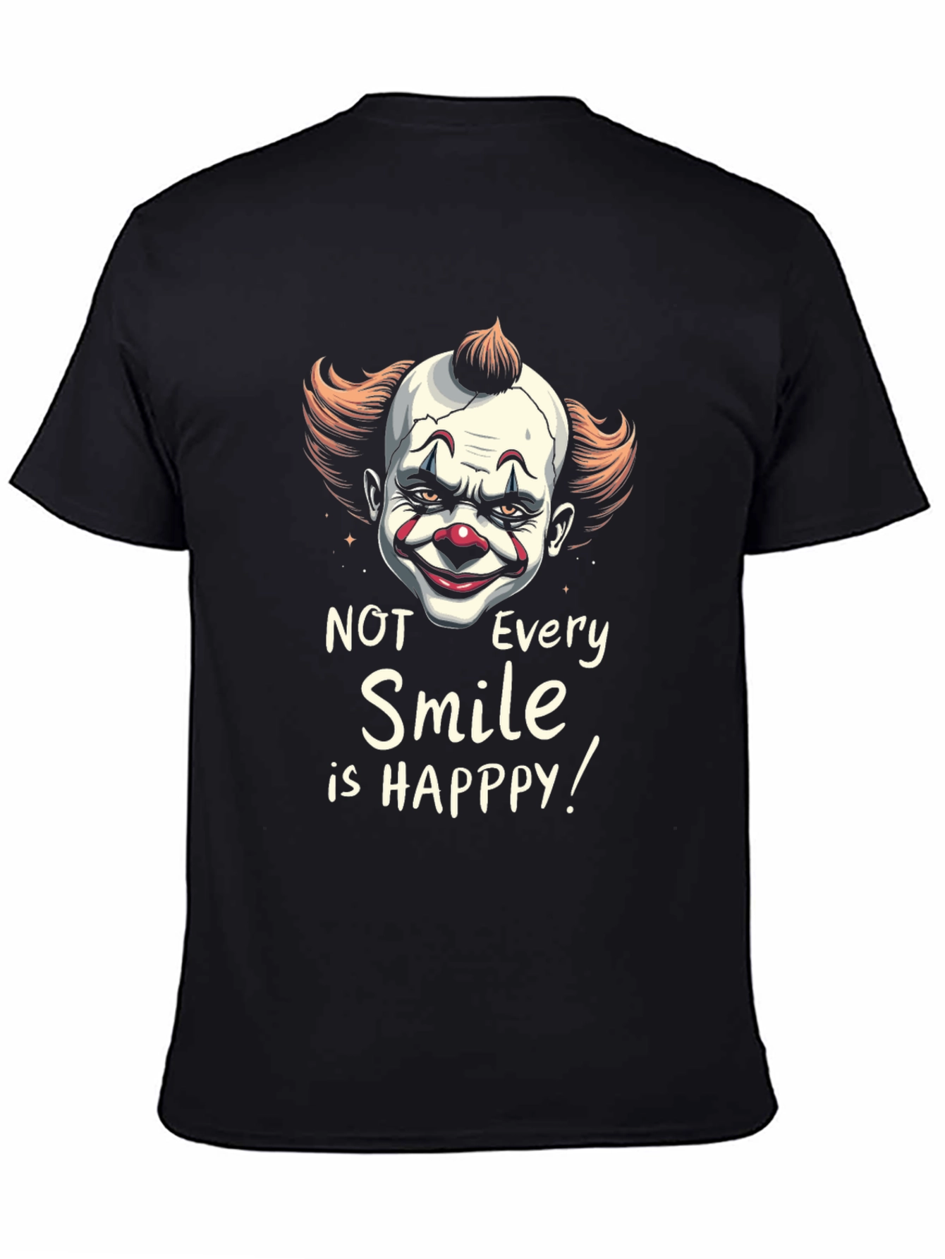 Scary Clown Smile Graphic T-Shirt