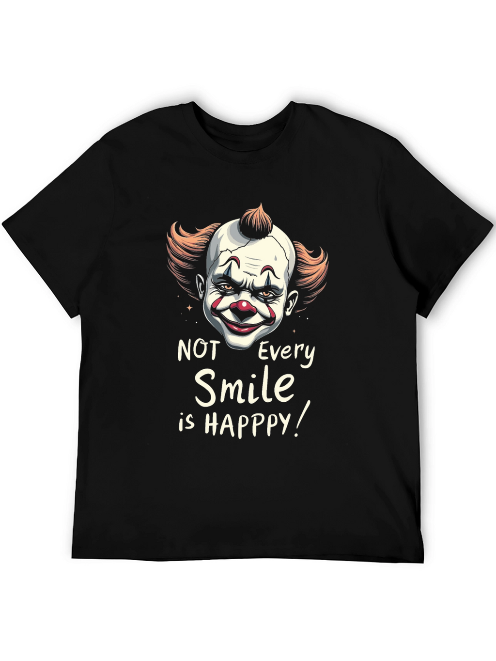 Scary Clown Smile Graphic T-Shirt