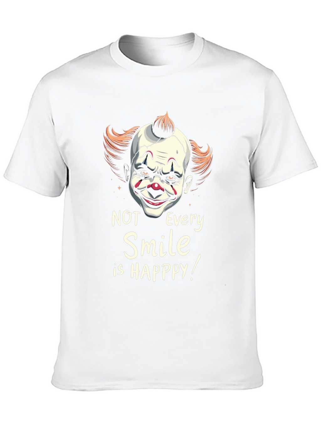 Scary Clown Smile Graphic T-Shirt