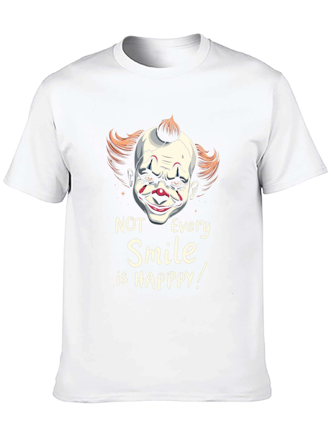 Scary Clown Smile Graphic T-Shirt