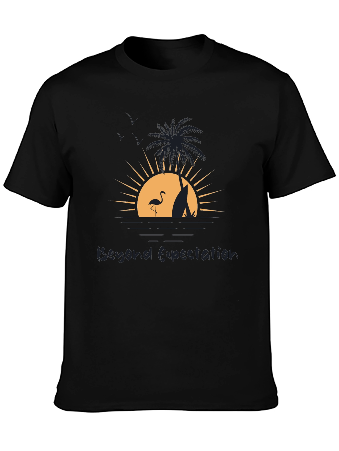 Beyond Expectation Beach Scene Graphic T-Shirt