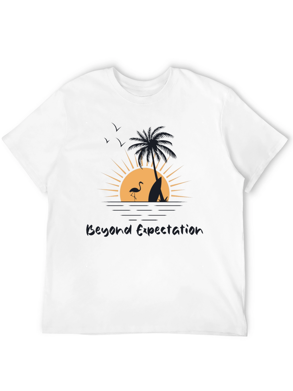 Beyond Expectation Beach Scene Graphic T-Shirt