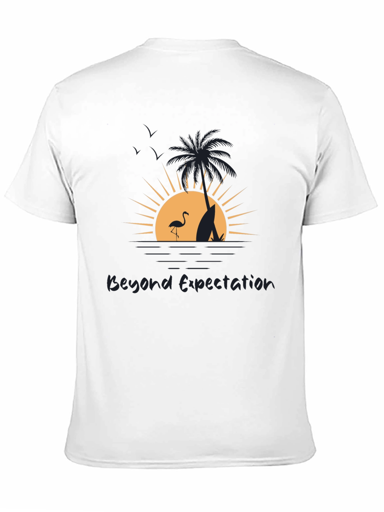 Beyond Expectation Beach Scene Graphic T-Shirt