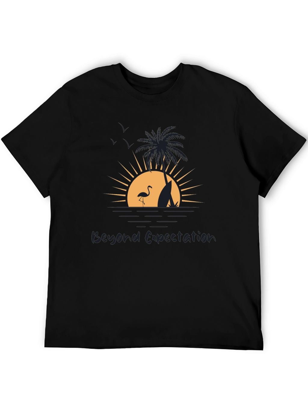 Beyond Expectation Beach Scene Graphic T-Shirt