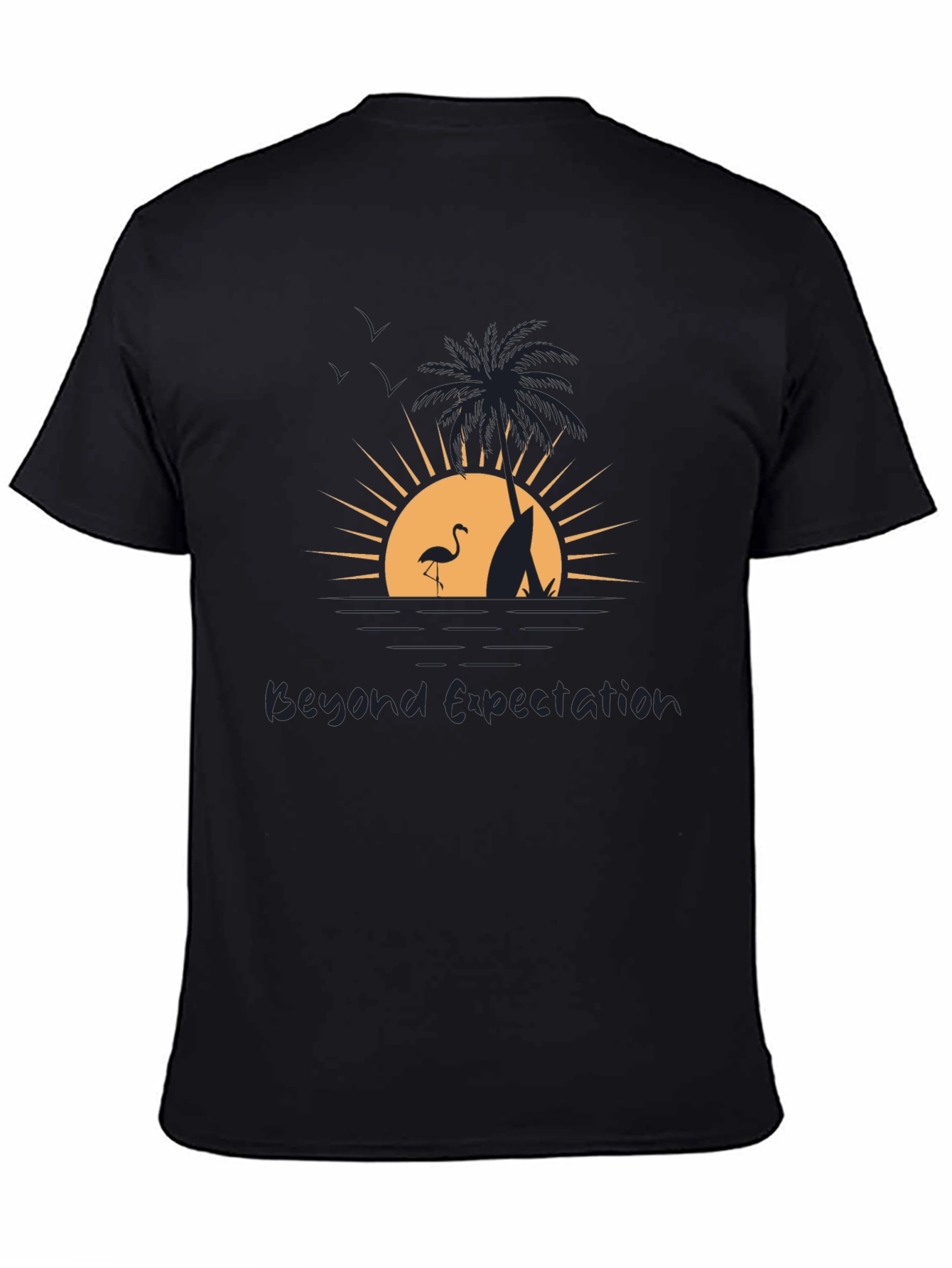 Beyond Expectation Beach Scene Graphic T-Shirt