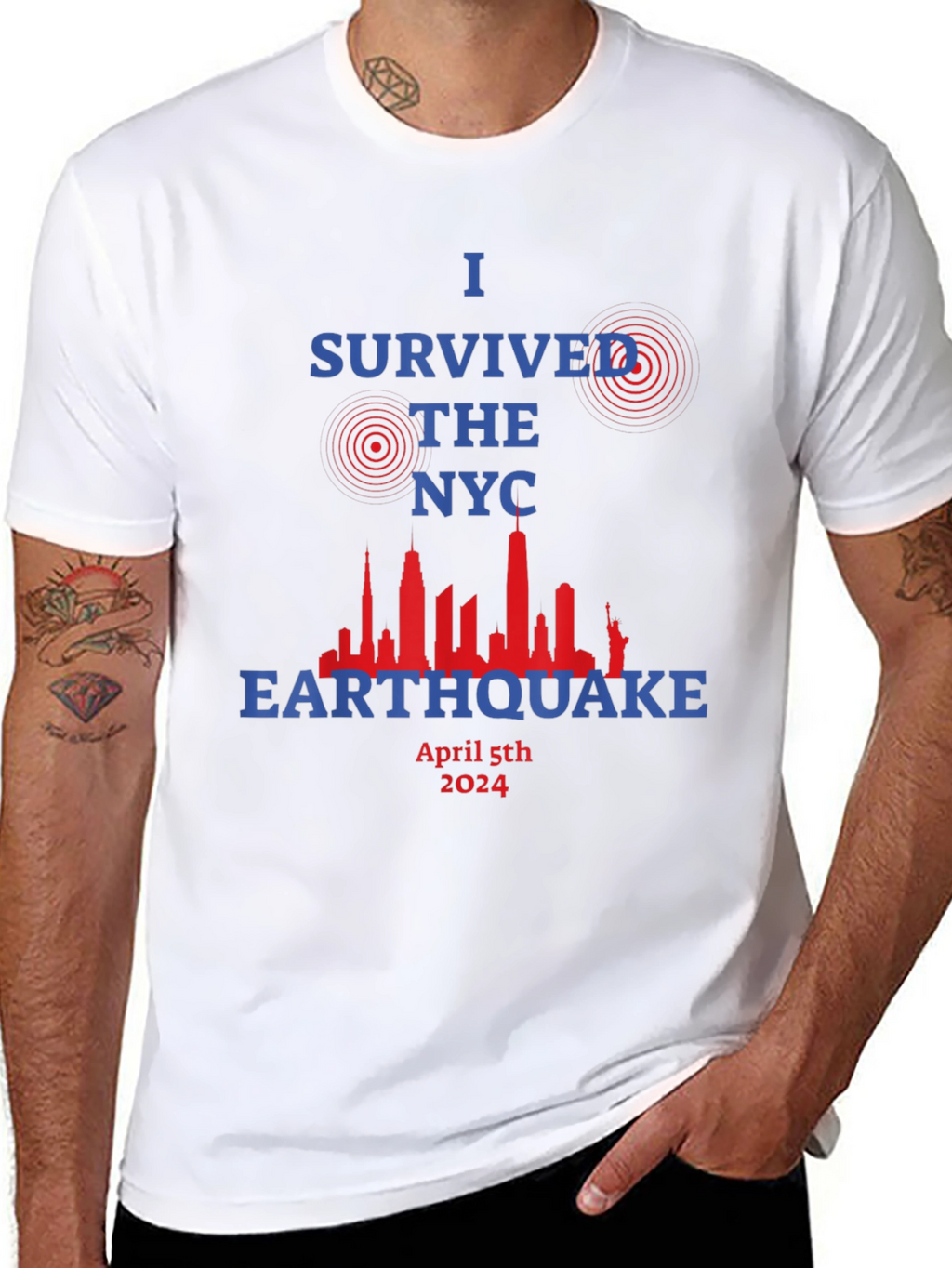 I Survived The NYC Earthquake April 5th 2024 T-Shirt