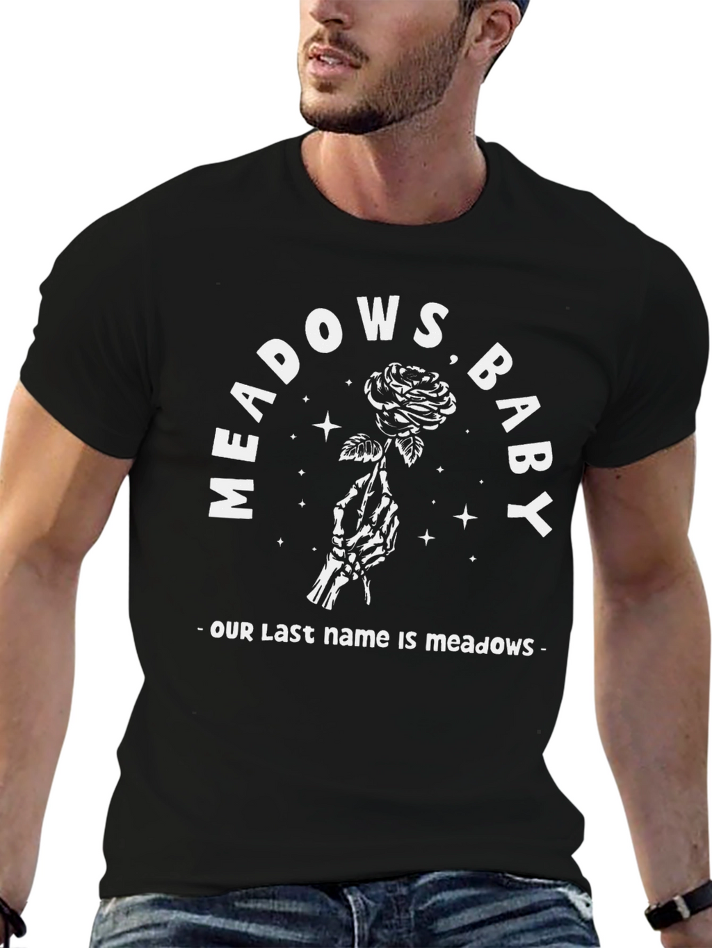 Meadows Baby Graphic Tee - Black Cotton Comfort