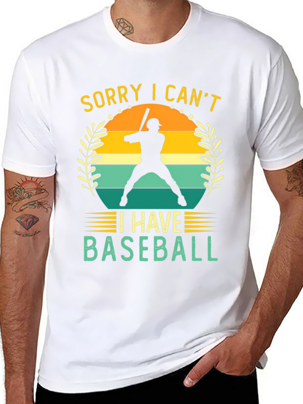 Sorry I Cant Baseball Graphic Tee