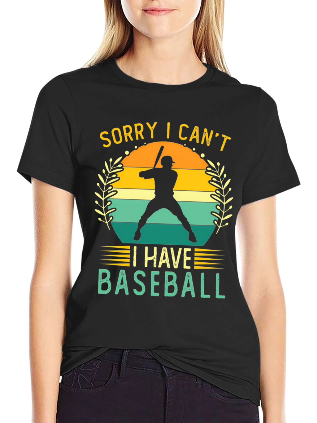 Sorry I Cant Baseball Graphic Tee