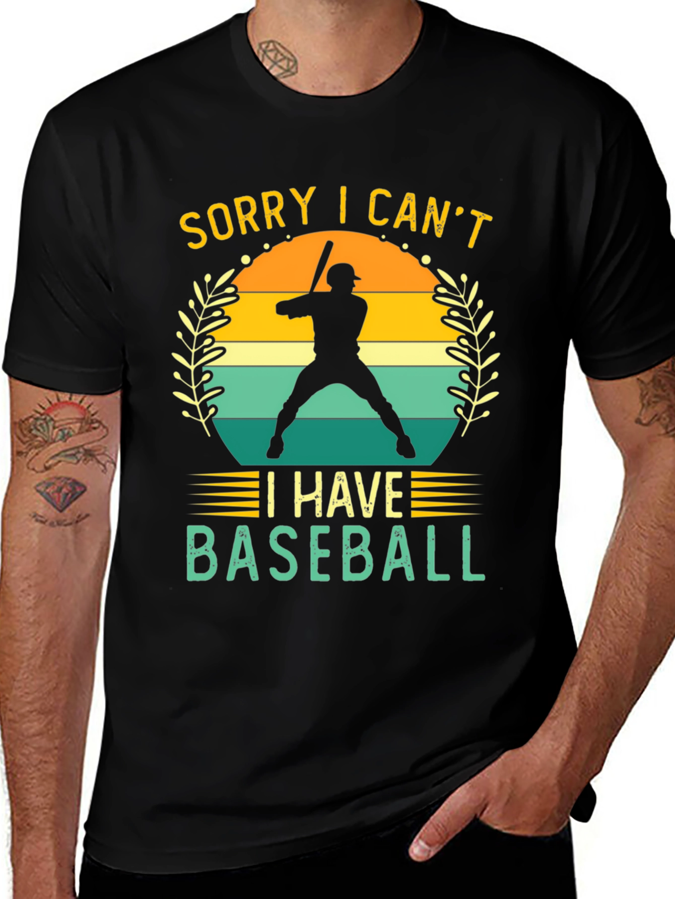 Sorry I Cant Baseball Graphic Tee