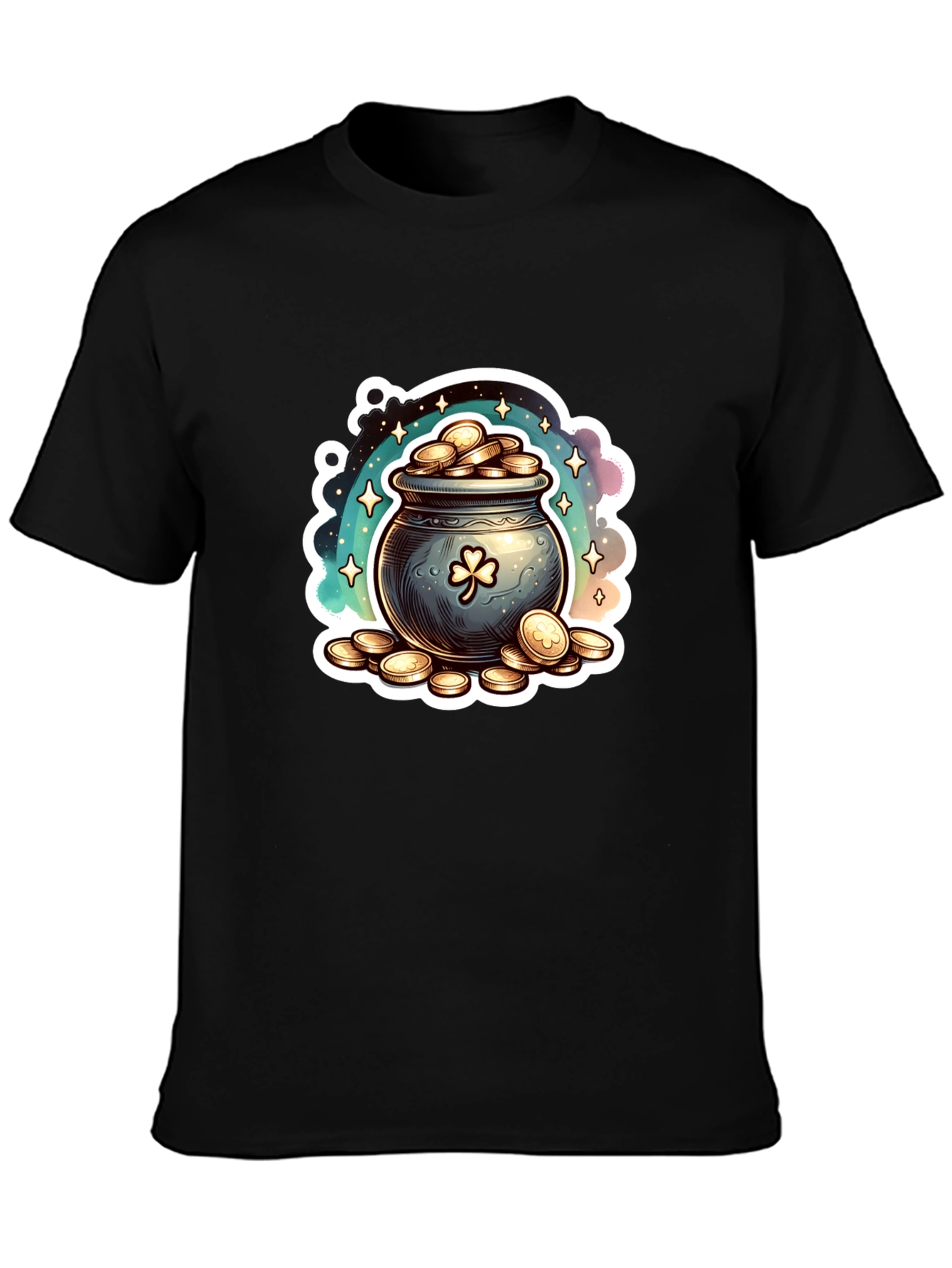 Lucky Pot of Gold St. Patricks Day Graphic T-Shirt