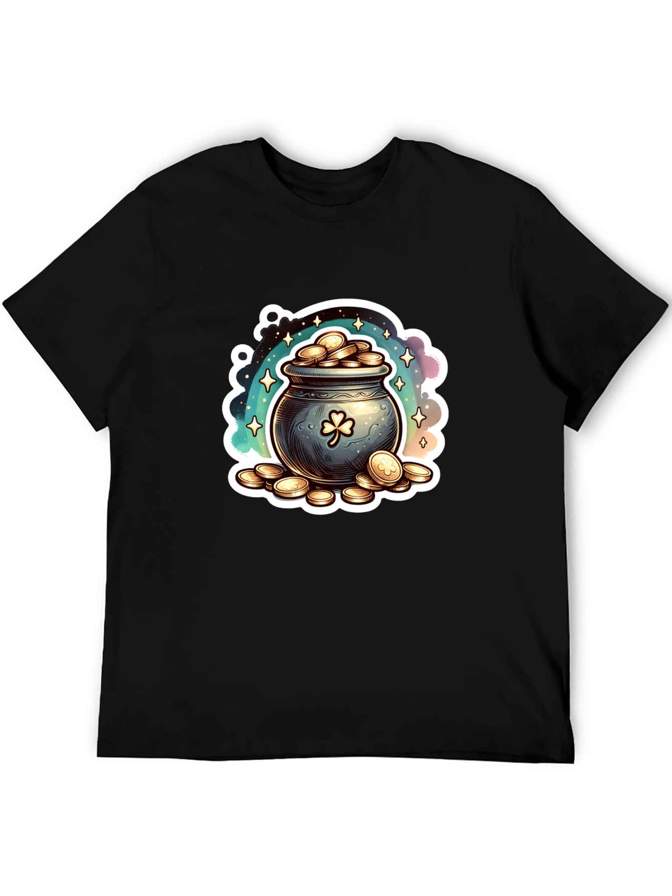 Lucky Pot of Gold St. Patricks Day Graphic T-Shirt
