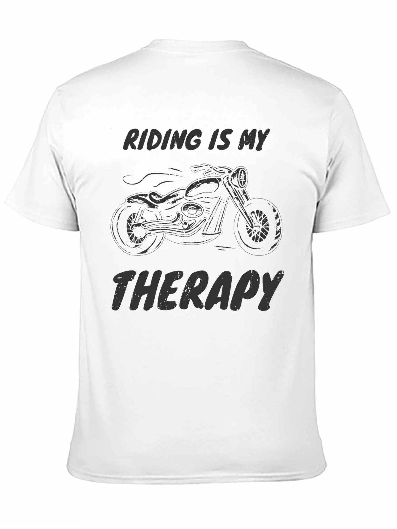 Riding is My Therapy Mens Graphic Tee