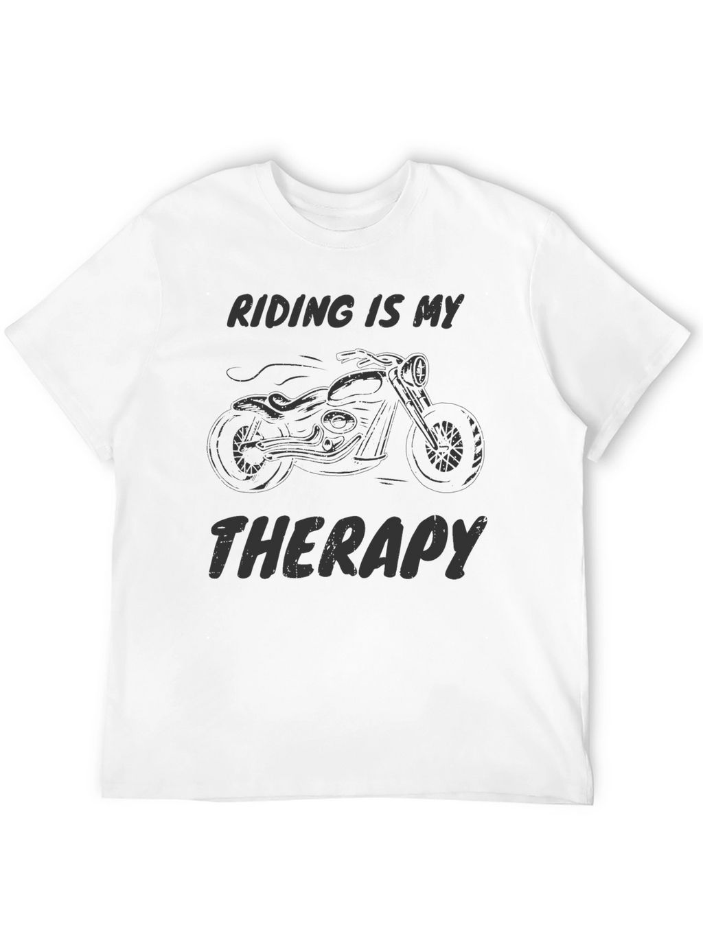 Riding is My Therapy Mens Graphic Tee