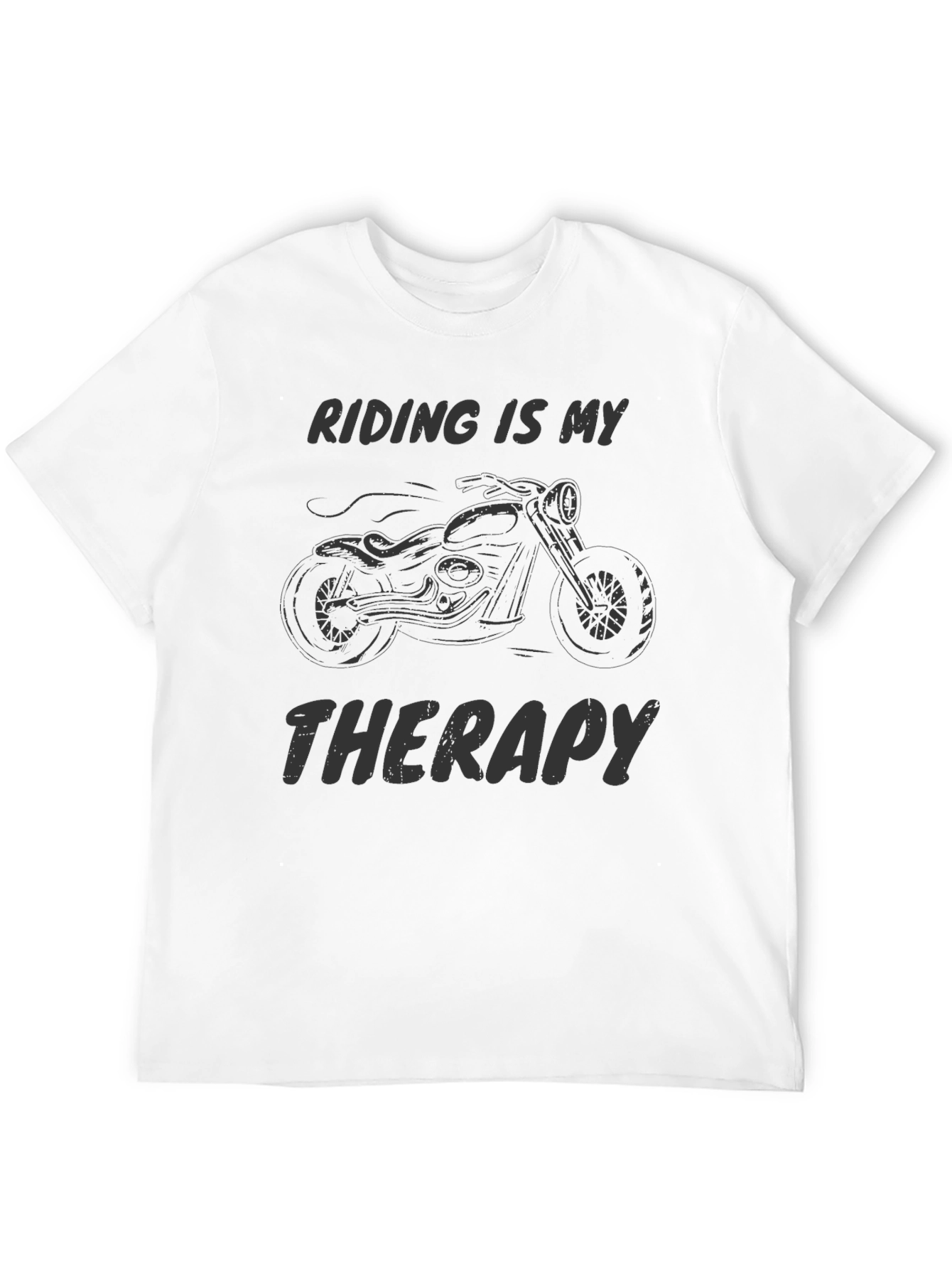 Riding is My Therapy Mens Graphic Tee