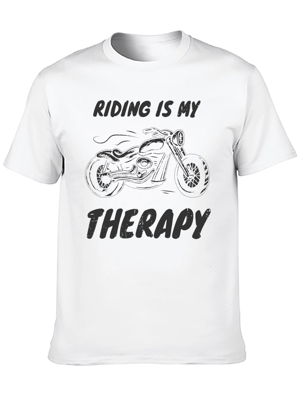 Riding is My Therapy Mens Graphic Tee