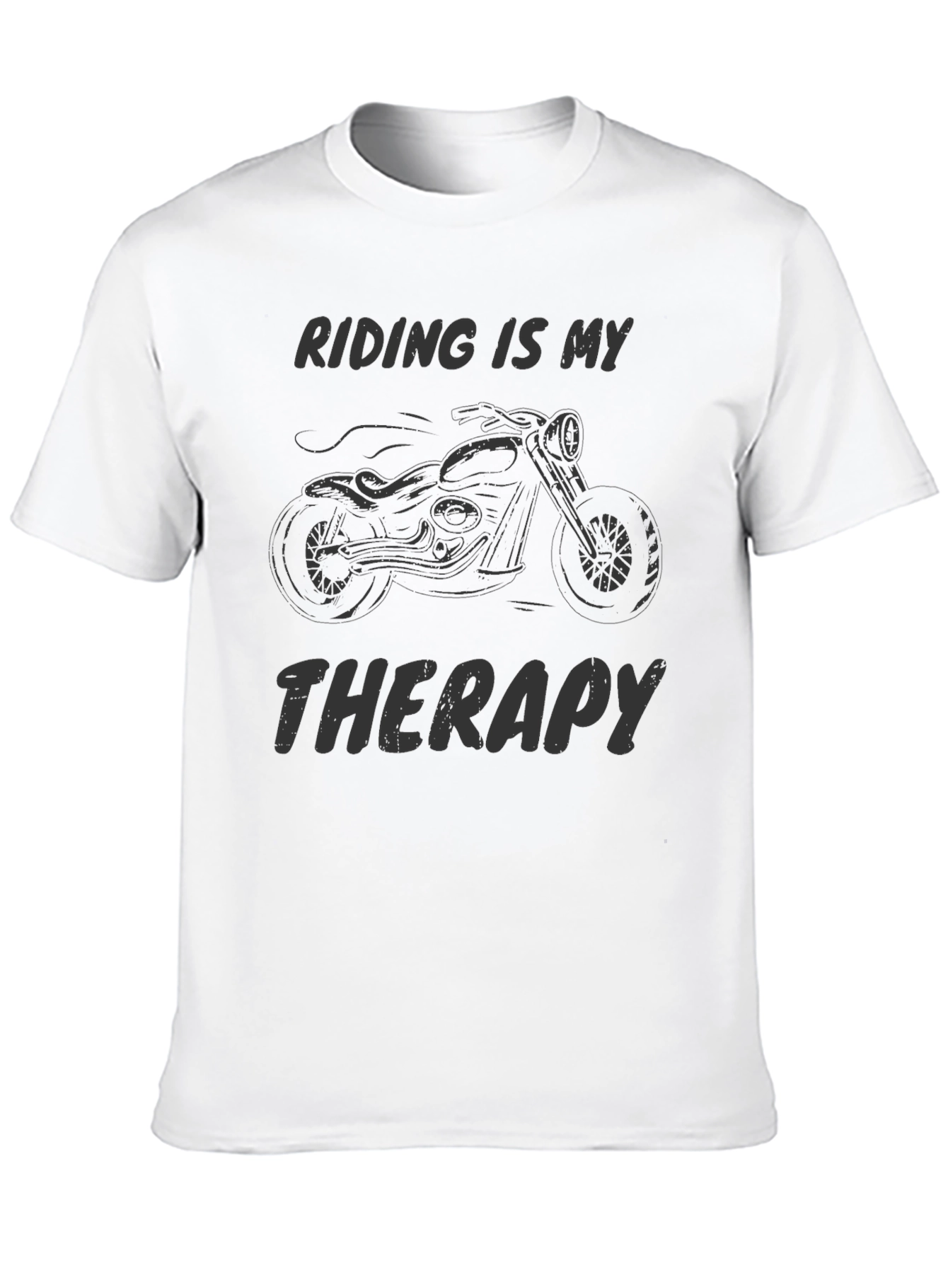 Riding is My Therapy Mens Graphic Tee