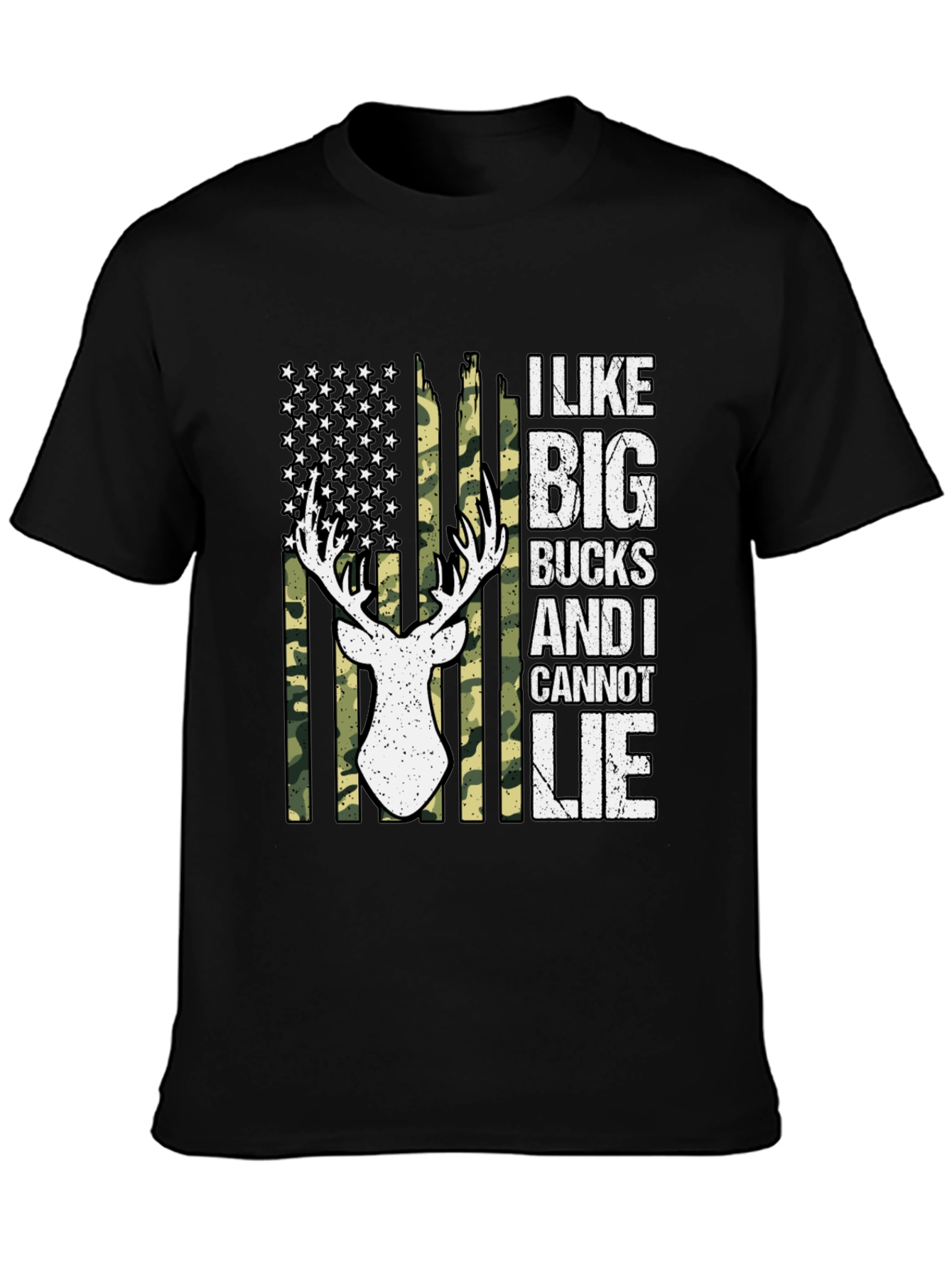 I Like Big Bucks Deer Hunting Graphic T-Shirt