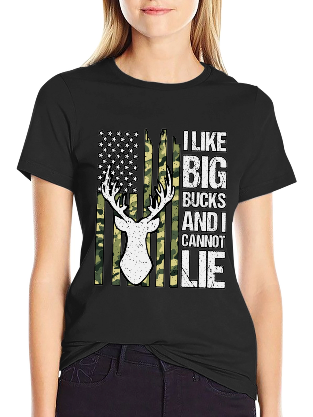 I Like Big Bucks Deer Hunting Graphic T-Shirt