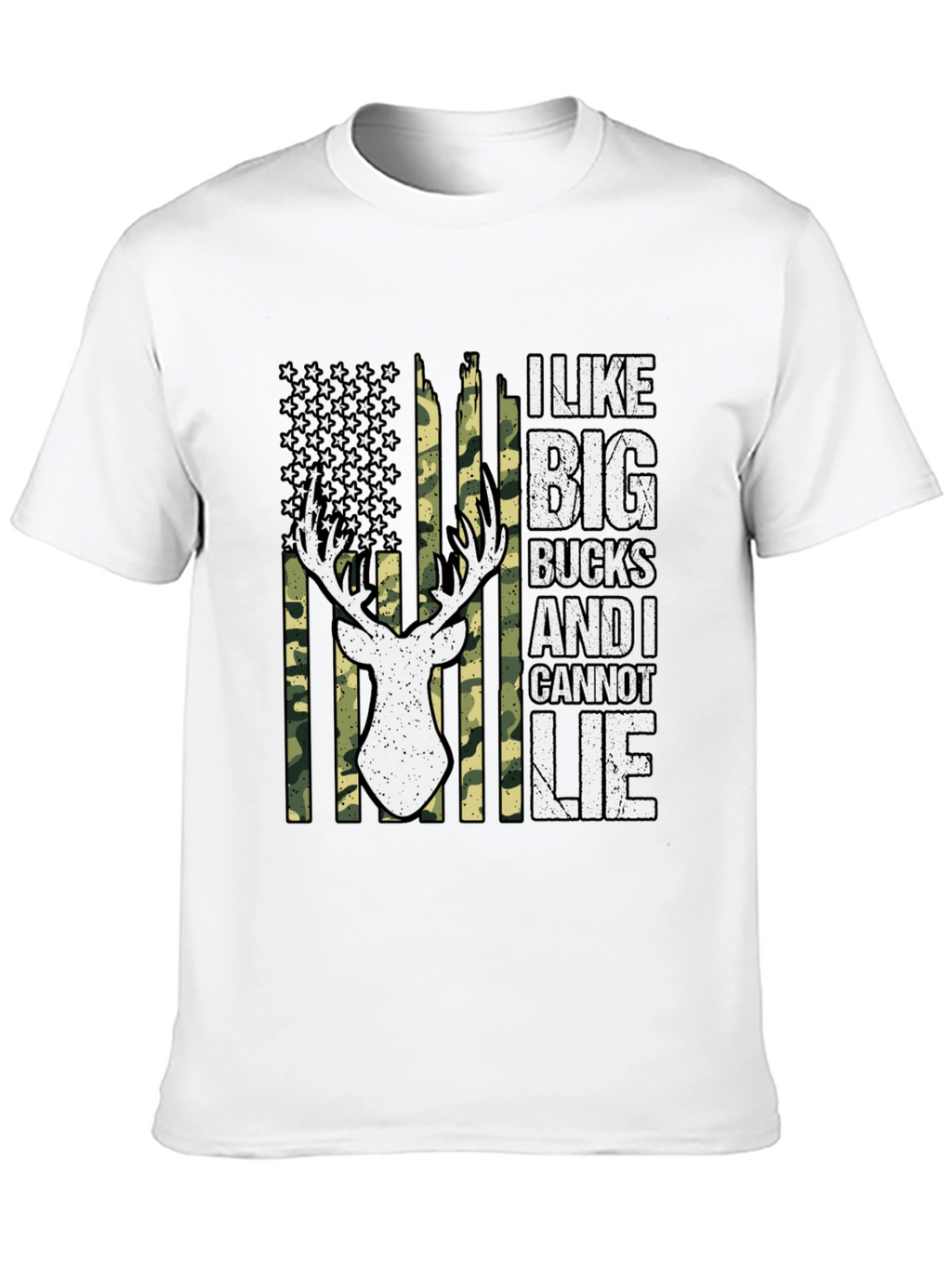 I Like Big Bucks Deer Hunting Graphic T-Shirt