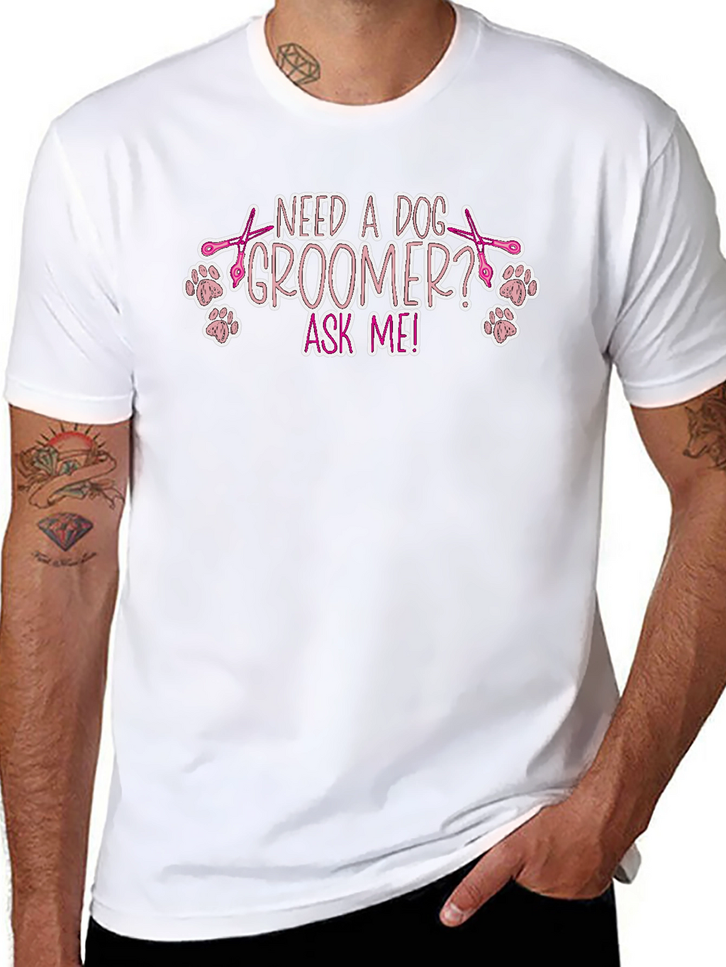 Dog Groomer Tee Shirt - Ask Me!