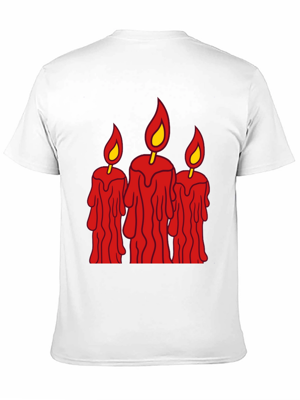 Spooky Candles Graphic Tee - Mens Black T-Shirt